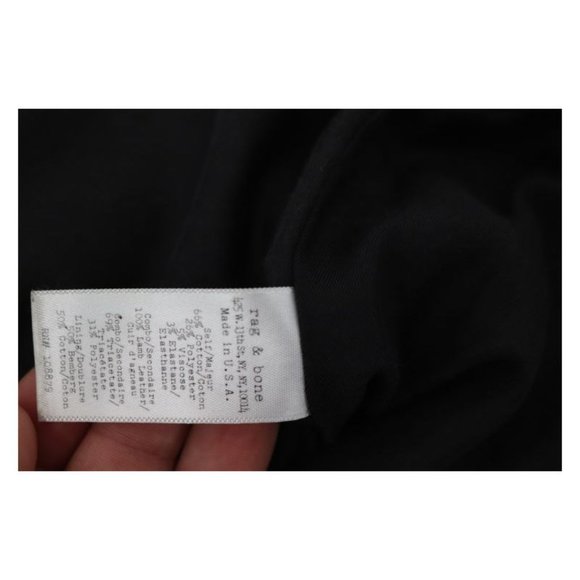 RAG & BONE Skirt Womens XO W27 Kensington Tweed Mini Lamb Leather back zip - Picture 11 of 13